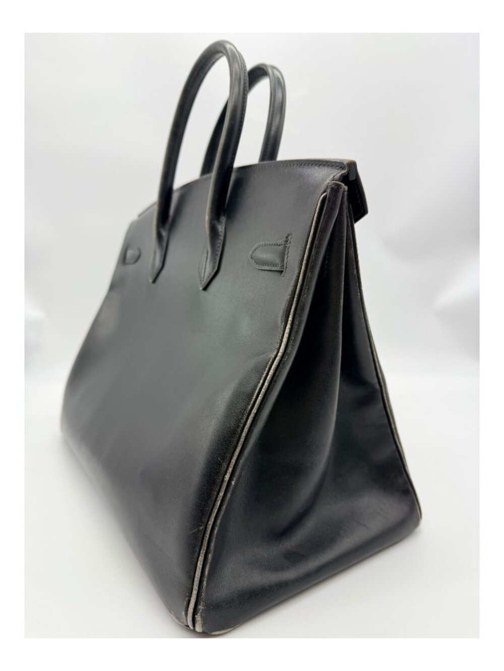 Hermes Birkin 35 Retourne Noir Box Calf - Picture 5 of 13